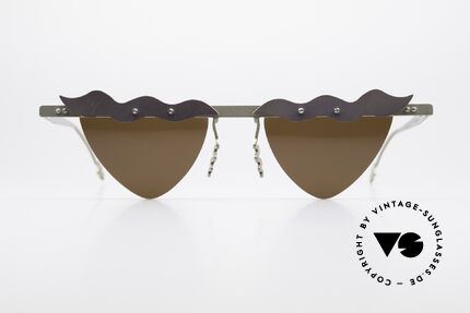 Theo Belgium Tita II C10 Heart Shaped Sun Lenses, founded in 1989 as 'anti mainstream' eyewear / glasses, Made for Women