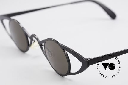 Theo Belgium Saturnus Round Designer Sunglasses, spectacular WIDE frame construction with round lenses, Made for Women