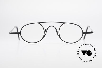 Theo Belgium Wafafa Rimless Rimmed Frame, fancy model: "rimless" & "rimmed" at the same time, Made for Men and Women