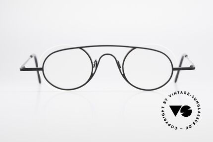Theo Belgium Wafafa Rimless Rimmed Frame 90s, fancy model: "rimless" & "rimmed" at the same time, Made for Men and Women