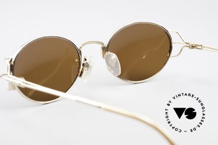 Jean Paul Gaultier 55-6104 Oval Designer Sunglasses, NO retro sunglasses, but a rare old original from 1996, Made for Men and Women