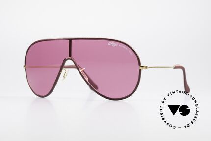 Bausch & Lomb Wings Rare Pink Leather Shades, Bausch & Lomb VINTAGE sunglasses from 1990/91, Made for Men and Women
