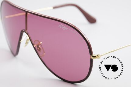 Bausch & Lomb Wings Rare Pink Leather Shades, NO RETRO sunglasses, but a vintage USA-original, Made for Men and Women