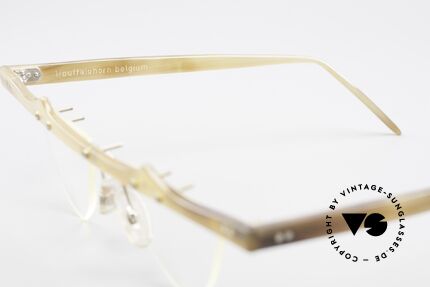 Theo Belgium Eta Heart Glasses Buffalo Horn, never worn, one of a kind; Theo frame for all who dare!, Made for Women