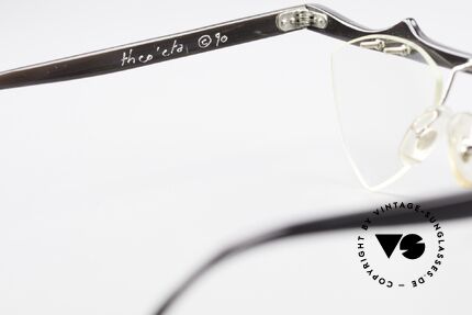 Theo Belgium Eta Heart Shaped Frame Horn XL, the enchanting DEMO lenses can be replaced optionally, Made for Women