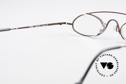 Theo Belgium Hababa Rimless Rimmed Frame Oval, NO RETRO frame; but a rare 20 years old ORIGINAL, Made for Men and Women