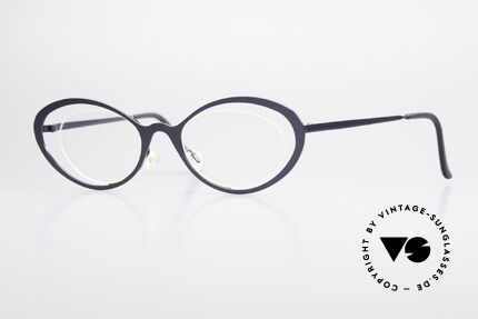 Theo Belgium LuLu Rimless Cateye Glasses 90's Details