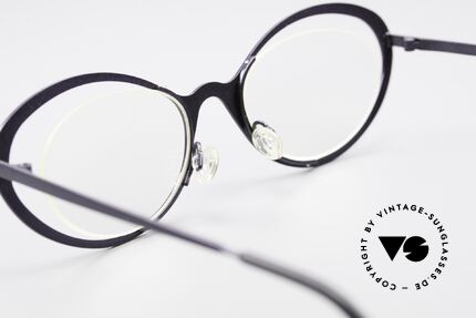 Theo Belgium LuLu Rimless Cateye Glasses 90's, demo lenses can be replaced with lenses of any kind, Made for Women