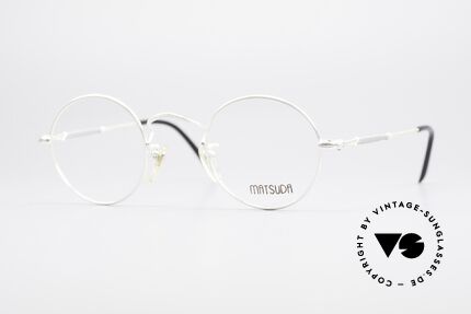 Matsuda 2872 90's Designer Glasses Round, round vintage designer glasses by Matsuda from the 90's, Made for Men and Women