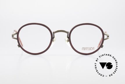 Matsuda 2835 Round 90's Eyeglass-Frame, MATSUDA = a synonym for elaborate craftsmanship, Made for Men and Women
