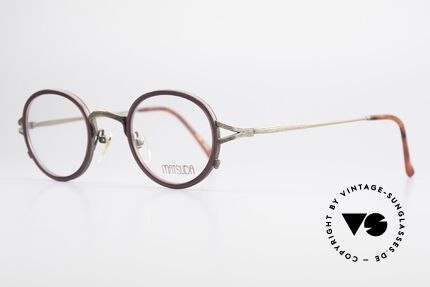 Matsuda 2835 Round 90's Eyeglass-Frame, full frame with attention to details; simply perfect, Made for Men and Women