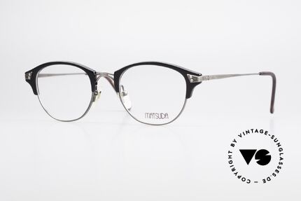 Matsuda 2840 Panto Luxury Eyeglass-Frame, 90's vintage designer eyeglasses by Matsuda, Japan, Made for Men and Women