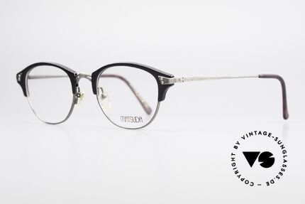 Matsuda 2840 Panto Luxury Eyeglass-Frame, full frame with attention to details; simply perfect, Made for Men and Women