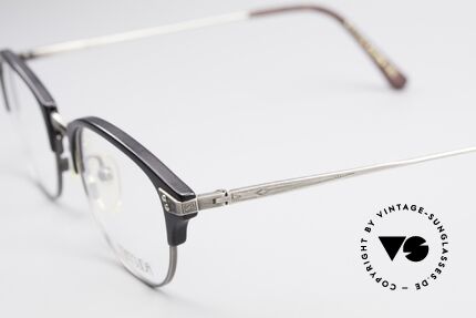 Matsuda 2840 Panto Luxury Eyeglass-Frame, demo lenses can be easily replaced with prescriptions, Made for Men and Women