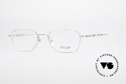 Matsuda 2882 Vintage Eyeglasses Square, vintage Matsuda designer eyeglasses from the 90s, Made for Men