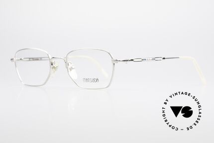 Matsuda 2882 Vintage Eyeglasses Square, the full frame is decorated with costly engravings, Made for Men