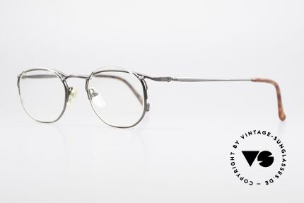 Matsuda 2856 Extraordinary Vintage Frame, the clear DEMO lenses are semi-rimless mounted, Made for Men and Women