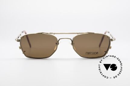Matsuda 2882 Vintage Frame With Sun Clip, high-end quality = a matter of course for Matsuda, Made for Men