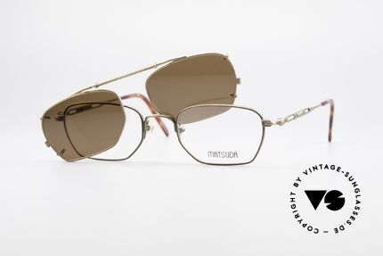 Matsuda 2882 Vintage Frame With Sun Clip, Size: small, Made for Men