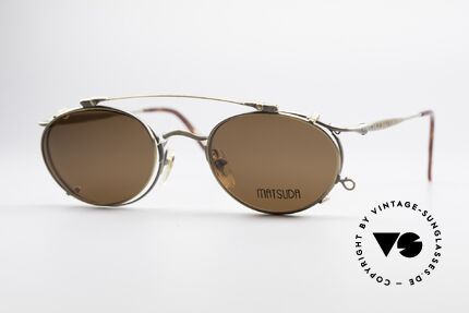 Matsuda 2853 Steampunk Vintage Shades, vintage Matsuda designer eyeglasses from the mid 90's, Made for Men