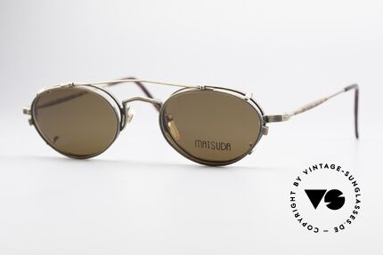 Matsuda 10102 Vintage Steampunk Shades, vintage Matsuda designer eyeglasses from the mid 90's, Made for Men