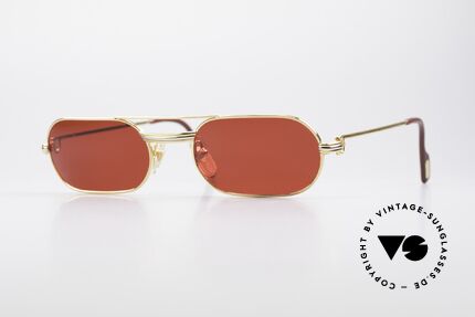 Cartier MUST LC - M 3D Red Luxury Sunglasses, MUST: the first model of the Lunettes Collection '83, Made for Men