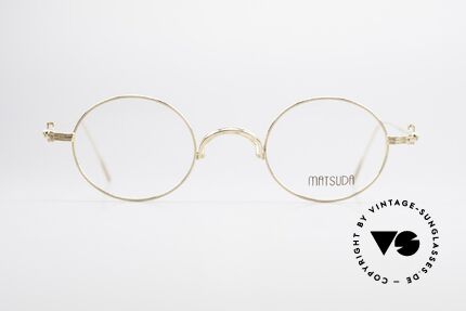 Matsuda 10107 Vintage Eyeglasses Round 90s, tangible TOP-NOTCH quality of all frame components!, Made for Men and Women