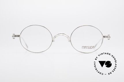 Matsuda 10107 90s Vintage Eyeglasses Round, tangible TOP-NOTCH quality of all frame components!, Made for Men and Women