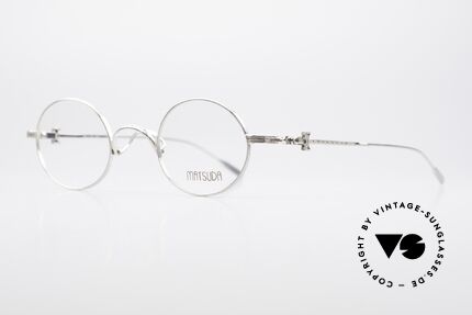 Matsuda 10107 90s Vintage Eyeglasses Round, made with attention to detail (check all the engravings), Made for Men and Women