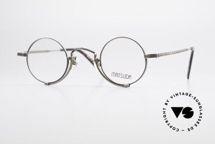 Matsuda 10103 Vintage Designer Frame Round, round vintage eyeglasses by Matsuda from the early 90s, Made for Men and Women