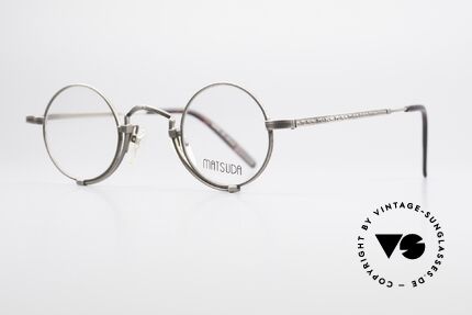 Matsuda 10103 Vintage Designer Frame Round, made with attention to detail (check all the engravings), Made for Men and Women