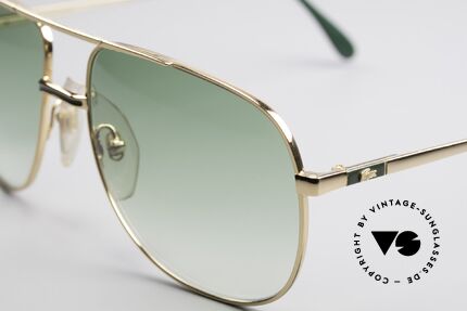 Lacoste 101 Sporty Aviator Sunglasses XL, XLarge size 60-17 & with new green-gradient sun lenses, Made for Men