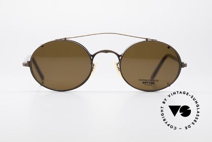 Oliver Peoples 5OVBR Vintage Frame With Clip On, American luxury eyewear brand, established in 1986, Made for Men and Women