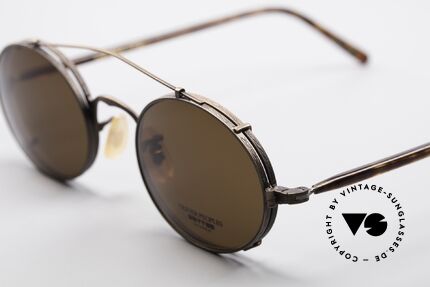 Oliver Peoples 5OVBR Vintage Frame With Clip On, outstanding designer frame + sophisticated sun clip, Made for Men and Women