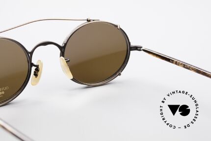 Oliver Peoples 5OVBR Vintage Frame With Clip On, NO RETRO fashion, but a unique 25 years old original!, Made for Men and Women