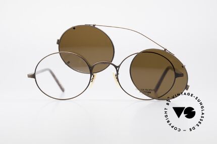 Oliver Peoples 5OVBR Vintage Frame With Clip On, Size: small, Made for Men and Women