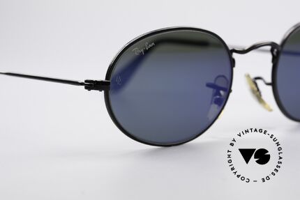 Ray Ban Classic Style I Blue Mirrored USA Sunglasses, unworn (like all our vintage RAY-BAN eyewear), Made for Men and Women