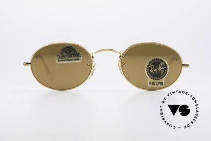 Ray Ban Classic Style I Diamond Hard Sunglasses, oval vintage sunglasses; DIAMOND HARD lenses, Made for Men and Women