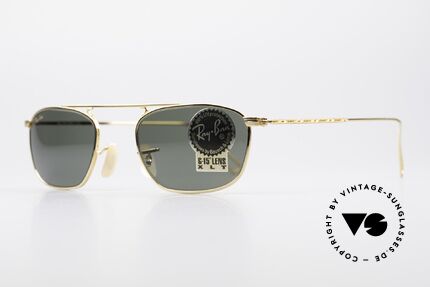 Ray Ban Vintage Square Old USA B&L Sunglasses, legendary B&L mineral lenses (100% UV protection), Made for Men and Women