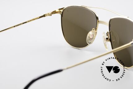 Alpina THE SHERIFF Old Aviator Sunglasses 90's, the quality frame would fit optical lenses as well, Made for Men and Women