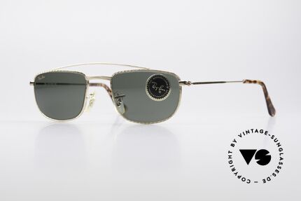 Ray Ban 1940's Retro Rectangle Old USA Ray-Ban Bausch&Lomb, classic RAY-BAN (B&L, U.S.A.) designer sunglasses, Made for Men