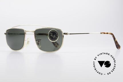 Ray Ban 1940's Retro Rectangle Old USA Ray-Ban Bausch&Lomb, 1940's design & style (frame is chased) + B&L lens, Made for Men