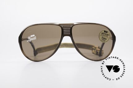 Metzler 0153 Rare 80's Sports Sunglasses, top quality (made in Germany) with orig. sports strap, Made for Men