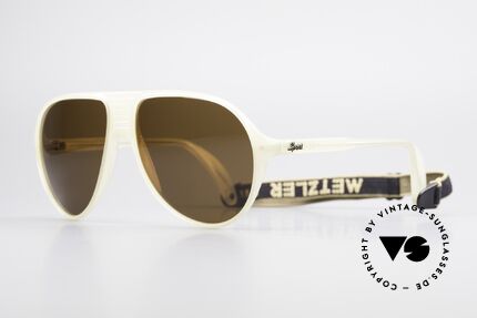 Metzler 0102 True Vintage 80's Sports Shades, durable plastic frame (flexible & top wearing  comfort), Made for Men