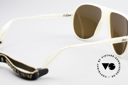 Metzler 0102 True Vintage 80's Sports Shades, with new, dark brown sun lenses (100% UV protection), Made for Men
