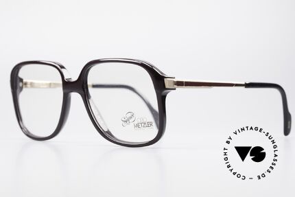 Metzler 0364 No Retro Glasses 80's Vintage, flexible spring hinges for a 1. class wearing comfort, Made for Men