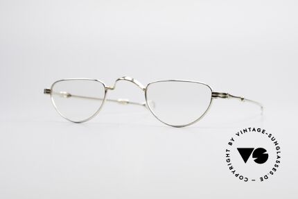 Lunor - Telescopic Extendable Solid Gold Frame, Lunor: shortcut for French "Lunette d'Or" (gold glasses), Made for Men and Women