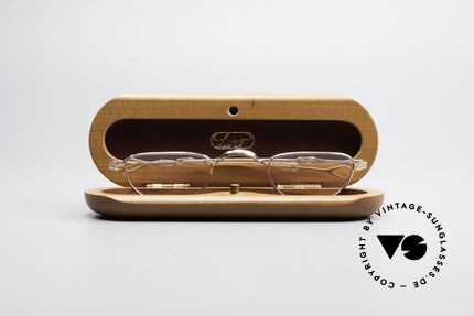 Lunor - Telescopic Extendable Solid Gold Frame, Size: extra small, Made for Men and Women
