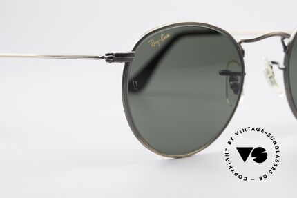 Ray Ban Round Metal 47 Small Round Vintage Shades, unworn Bausch&Lomb sunglasses + an old B&L case, Made for Men and Women
