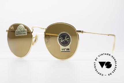 Ray Ban Round Metal 47 Round Diamond Hard Shades, limited special edition: DIAMOND HARD B&L lenses, Made for Men and Women